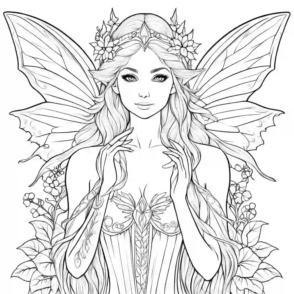 Ice Fairy coloring pages
